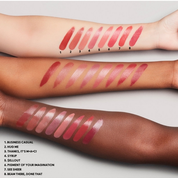 MAC LUSTREGLASS SHEER-SHINE LIPSTICK SYRUP/Blue Pink. BNIB - Picture 6 of 11